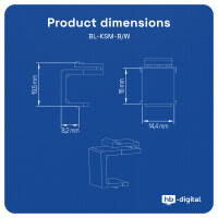 Keystone Staubschutz für Patch Panel Keystone Abdeckung
