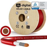 300m Solar cable 6 mm² H1Z2Z2-K Photovoltaic cable for 