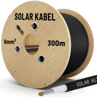 300m Solar cable 6 mm² H1Z2Z2-K Photovoltaic cable for 