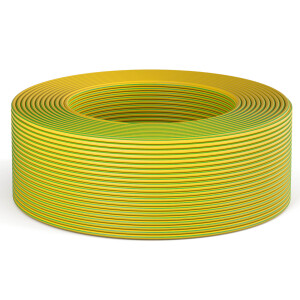 5m - 500m Erdungskabel 10mm2 H07V-K PVC grün-gelb flexible Aderleitung für PV-Anlagen