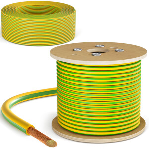 5m - 500m Earthing Cable 16mm2 H07V-K PVC green-yellow...