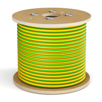 5m - 500m Erdungskabel 16mm2 H07V-K PVC grün-gelb flexible Aderleitung für PV-Anlagen