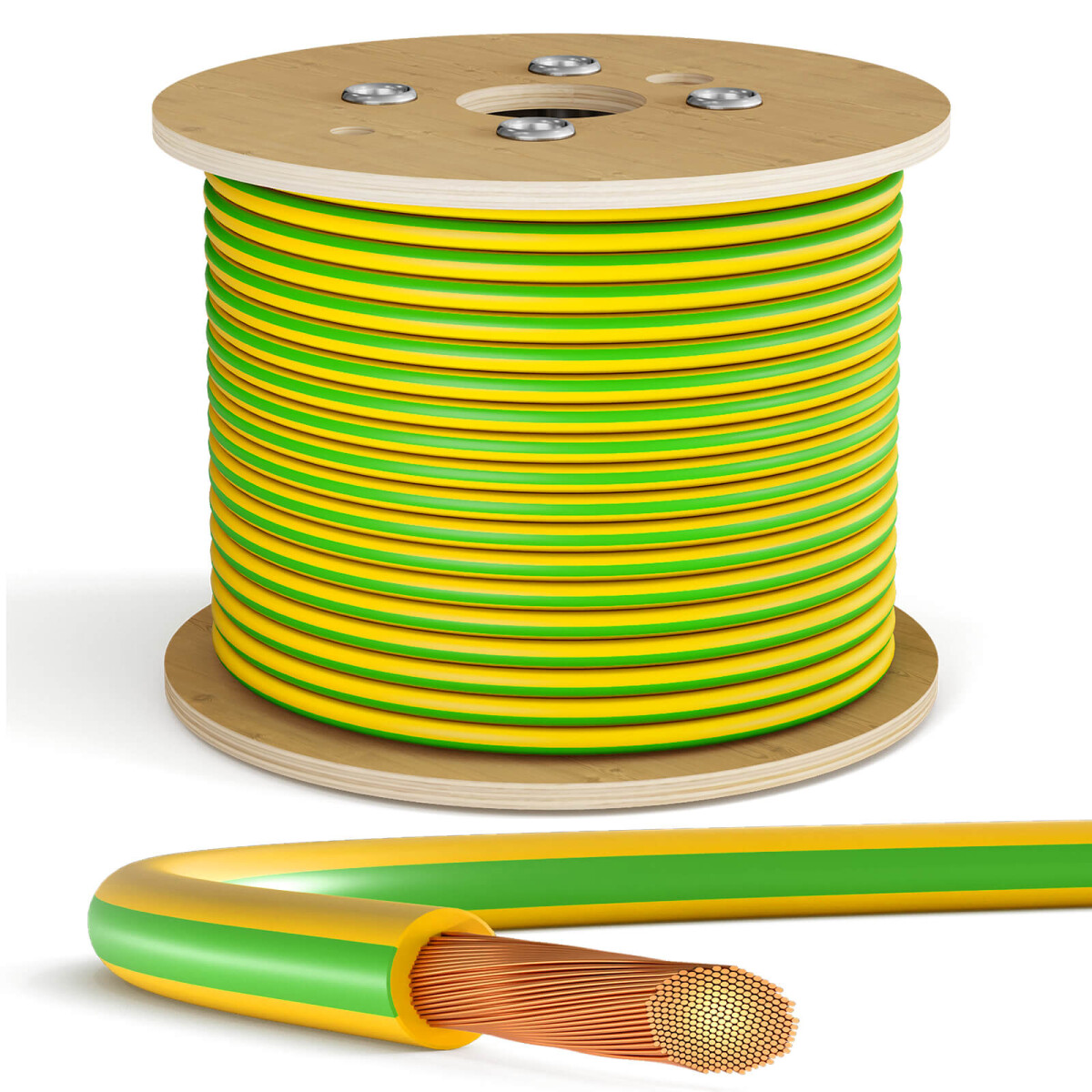 200m Erdungskabel 16mm2 H07V-K flexibles Kabel Einzelader PVC hb-digit,  649,90 €