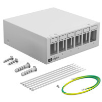 Panneau de brassage boîtier 6 ports pour modules Keyst
