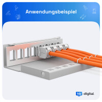 Patch panel for Keystone modules 8-port patch panel housing 