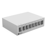 Patch panel for Keystone modules 8-port patch panel housing 