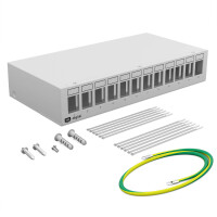 Keystone Patchpanel 12-Port Patchfield light gray hb-digital, 19,99