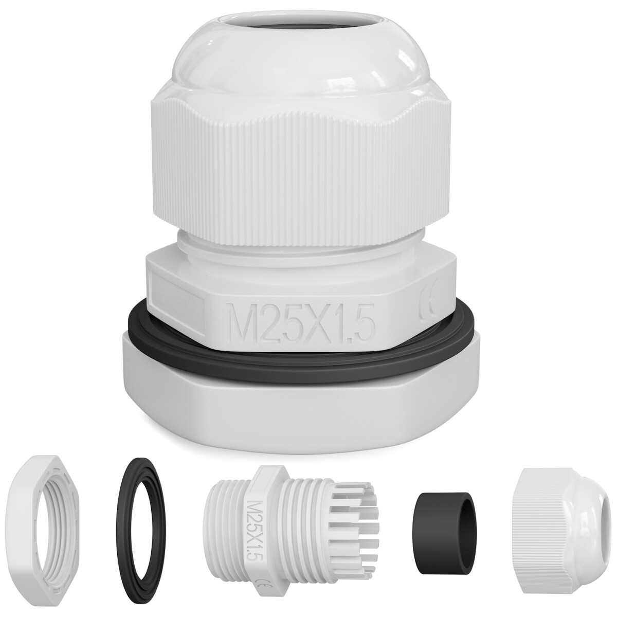 Sourcingmap M20 Kabelverschraubung – 4 Stück, Wasserdicht Für 6–12 Mm Kabel