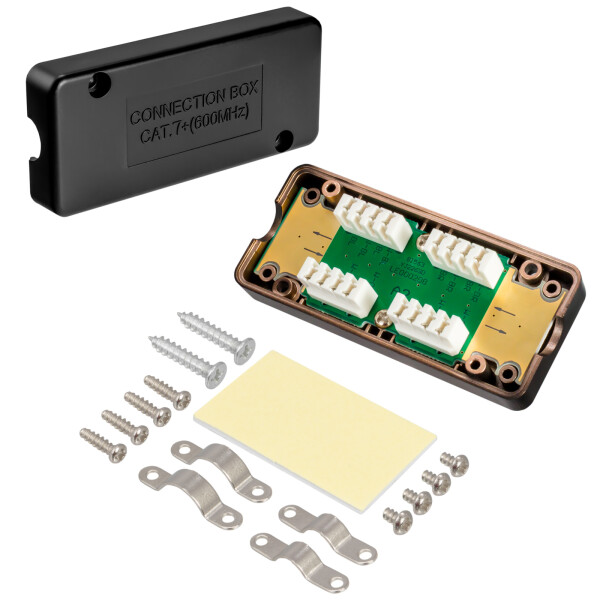 Prise RJ45 Murale HB-DIGITAL 1 Port | Boîtier Métal Blanc | Pour Keystone | Compatible Cat.5e à Cat.8.1 | PoE