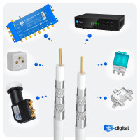 25m Koaxialkabel HQ 135 dB 5 Fach geschirmt Reines Kupfer we