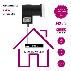 LNB Single Grundig GLS401 with LTE Filter black