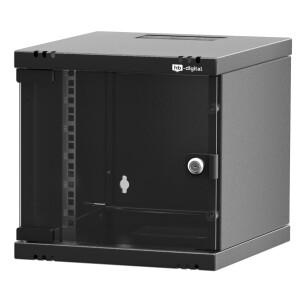 Armoire réseau 10 pouces 6U Coffret mural noir...