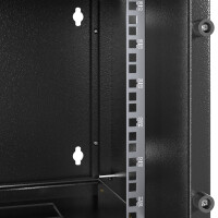 Network cabinet 10 inch 6U wall-mounted housing black