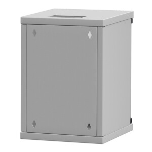 Network cabinet 10 inch 9U wall-mounted housing light grey