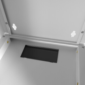 Network cabinet 19 inch 7U wall-mounted housing light grey
