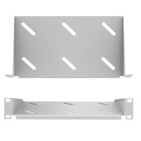 10 Zoll Fachboden 1HE für Netzwerkschrank 150mm hellgra