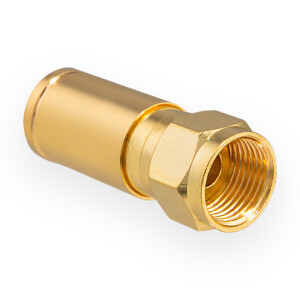 Compression F-plug for coaxial cable Ø 6.8 - 7.2 mm