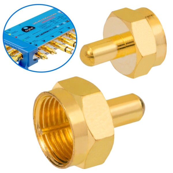 Produktbild von 8x Transmedia FF20B F-Abschlusswiderstand – 75 Ohm, Mit Galvanischer Trennung, DC-entkoppelt – Für Multischalter & LNB