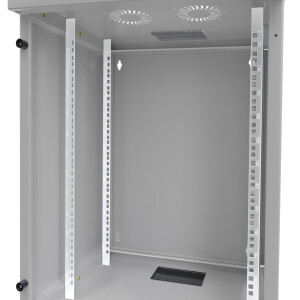 Network cabinet 19 inch 12U wall-mounted housing light grey