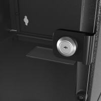 Netzwerkschrank 19 Zoll 9HE Wandgehäuse schwarz unmonti