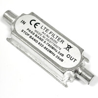 LTE Sperrfilter F-Buchse auf F-Buchse 35 dB 3