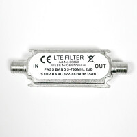 LTE Sperrfilter F-Buchse auf F-Buchse 35 dB 4