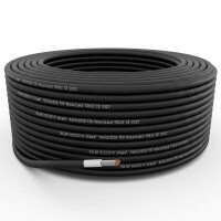 100m de câble solaire 6mm² en noir + 10x paires d