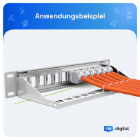 Panneau de brassage 10 pouces / Panneau de brassage 12 ports