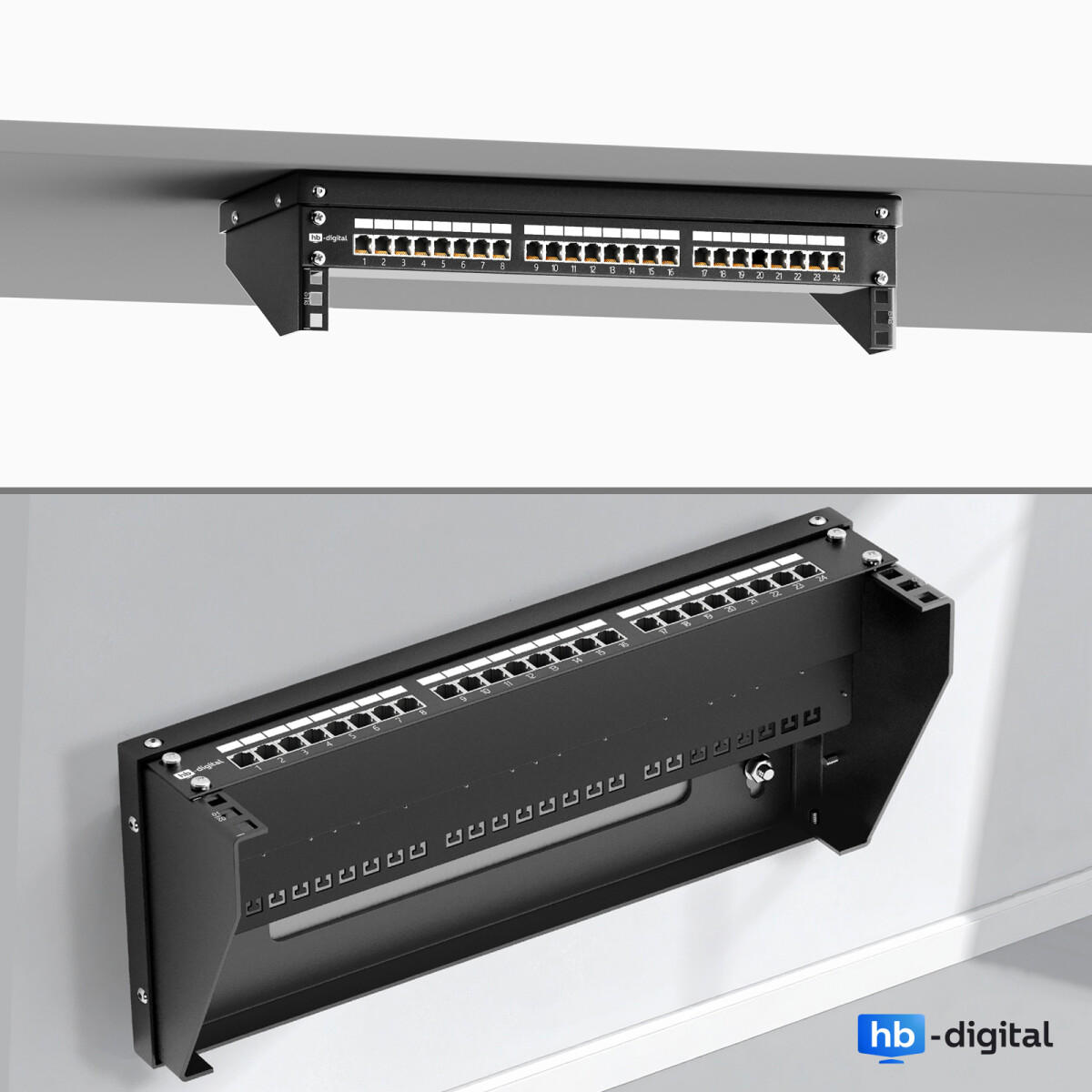 19 Zoll 2HE Wandhalterung | hb-digital.de, 22,90