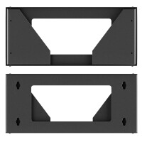 19-inch 3U Wall Mount Bracket – Vertical Rack in Black