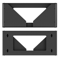 19-inch 4U Wall Mount Bracket – Vertical Rack in Black