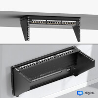 19-inch 4U Wall Mount Bracket – Vertical Rack in Black