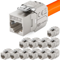 12 Pcs. Keystone RJ45 CAT 7 connecteur rj45 keystone sans ou