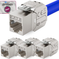 4 Pcs. Module keystone RJ45 CAT 8.1 certifi&eacute;...