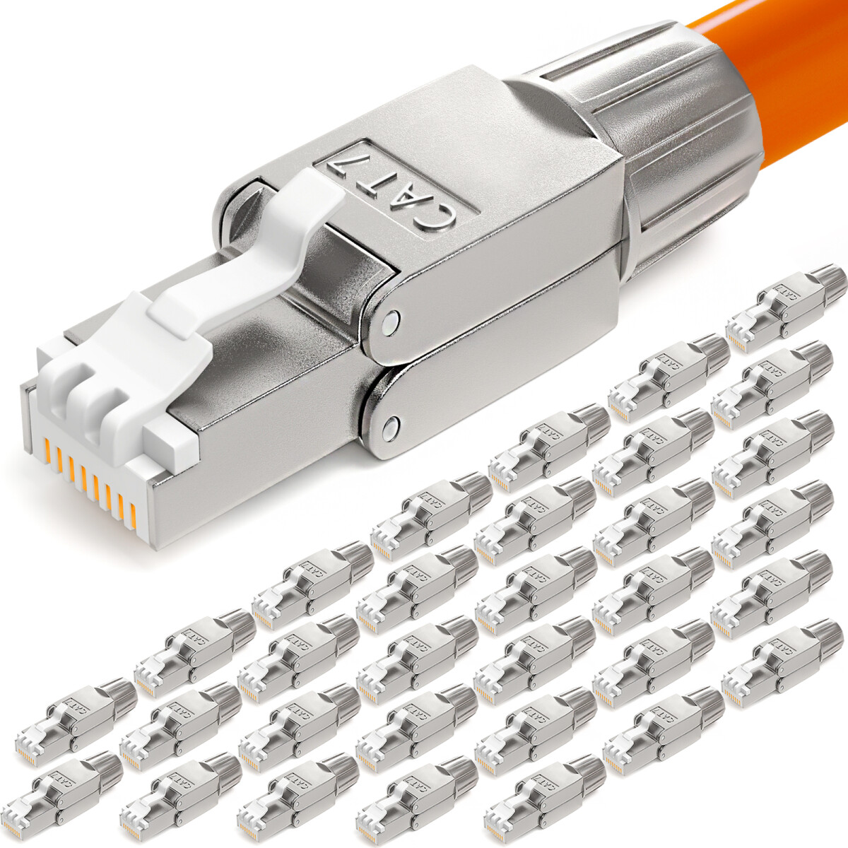 32 Stk. RJ45 Netzwerkstecker CAT 7 LSA Stecker | hb-digital.de, 112,90