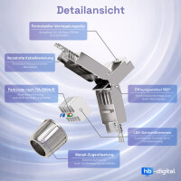 100 Stk. RJ45 Stecker CAT 7 Netzwerkstecker LSA STP 4