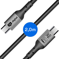 USB-C auf USB-C Kabel 2 m USB 2.0 60W 480Mbps 6