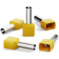 Embout de Câblage double 6 mm2 x 14 mm - Isolé 