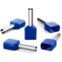 Embout de Câblage double 2,5 mm2 x 10 mm - Isol&eacute