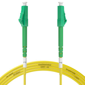 LWL Kabel LC/APC-LC/APC OS2 (G.657.A2) Glasfaser...
