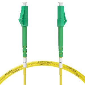 20m LWL Kabel LC/APC-LC/APC OS2 (G.657.A2) Glasfaser...