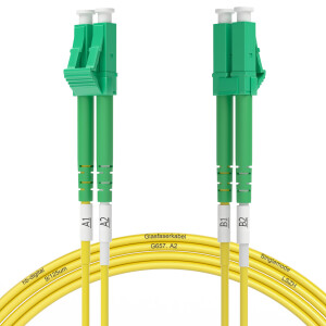 2m Fiber Optic Cable Singlemode Duplex LC/APC to LC/APC...