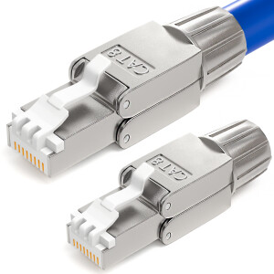 5m - 500m Ethernet Kabel CAT 8 LAN Kabel max. 2000 MHz S/FTP AWG22 LSZH blau