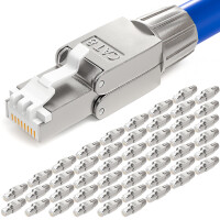 RJ45 plug CAT 8 network plug CAT8 LSA STP zinc alloy narrow 