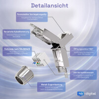 RJ45 plug CAT 8 network plug CAT8 LSA STP zinc alloy narrow 