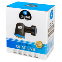 LNB Quad hb-digital UHD 404 NS für 4 Teilnehmer mit LTE Filter wasserdicht
