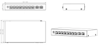 Switch PoE 8 ports | +2 ports Base-T/X | 10/100/1000 Mbps | 