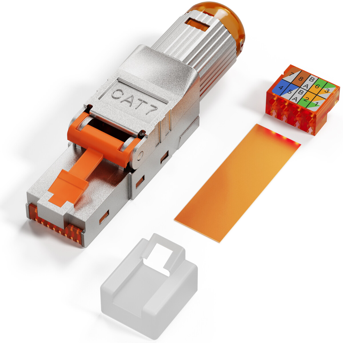 RJ45 stekker - Soort: Cat 5e Aansluiting: RJ45 male Geschikt voor
