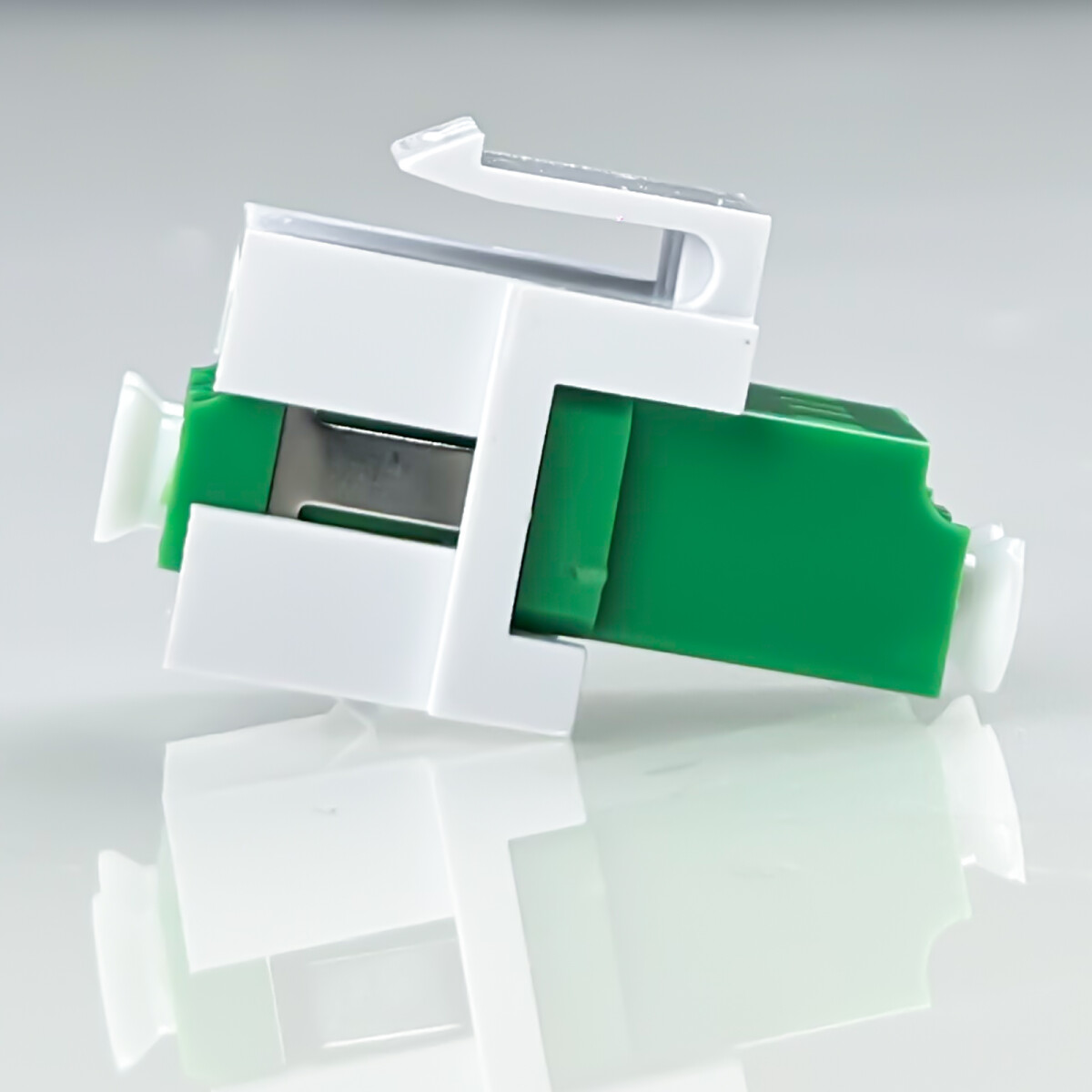 LWL Keystone Verbinder LC/APC-LC/APC Duplex OS1/OS2 Singlemode - grün ...