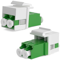 LWL Keystone Verbinder LC/APC-LC/APC Duplex OS1/OS2 Singlemo
